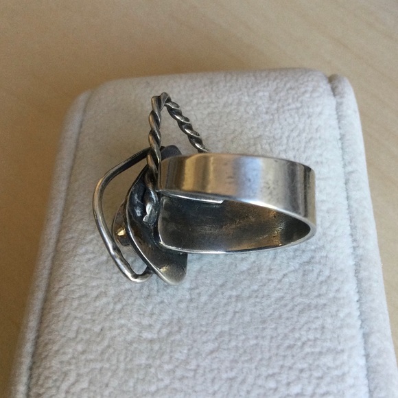 Paul Miller Mid Mod Chrysoprase w SS Ring - Picture 3 of 7